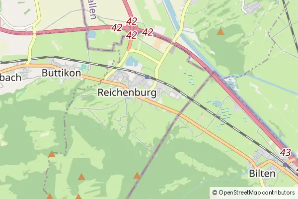 Mapa Reichenburg