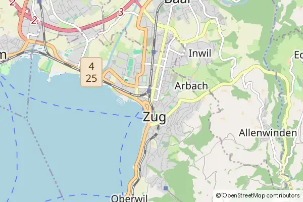 Mapa Zug