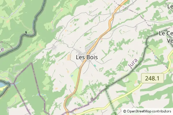 Mapa Les Bois