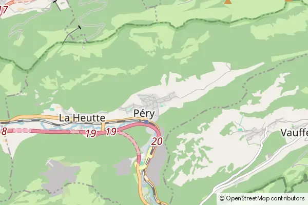 Mapa Péry