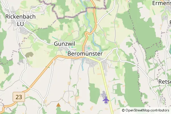 Mapa Beromünster