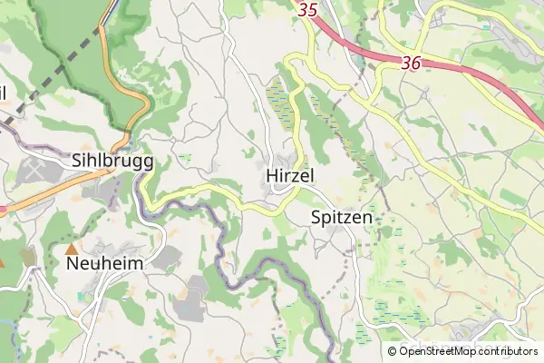 Mapa Hirzel