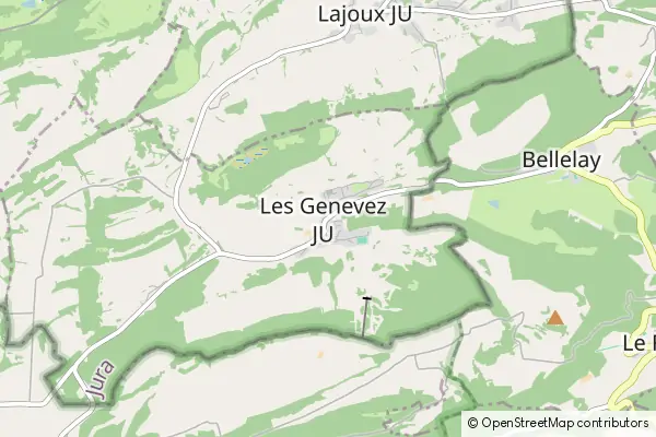 Mapa Les Genevez