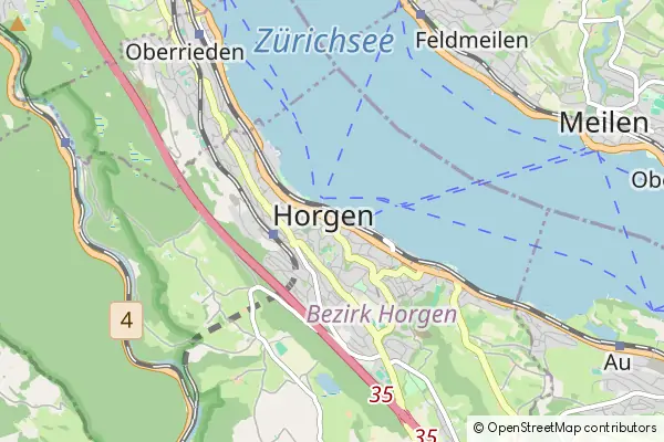 Mapa Horgen