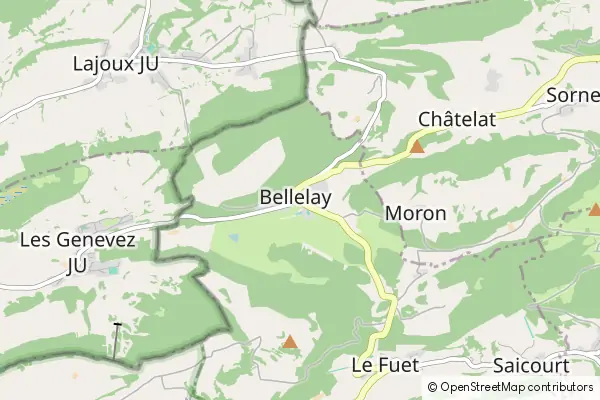 Mapa Bellelay