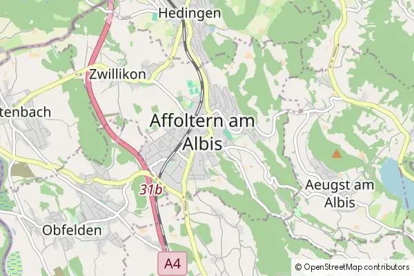 Mapa Affoltern am Albis