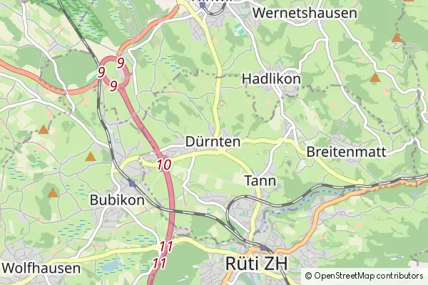 Mapa Duernten