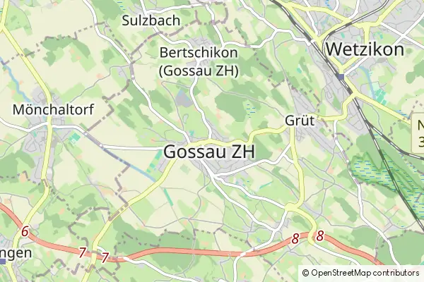 Mapa Gossau