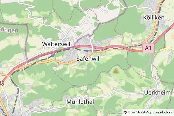 Mapa Safenwil