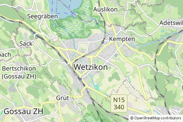 Mapa Wetzikon