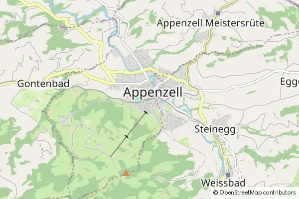 Mapa Appenzell