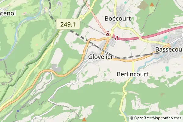 Mapa Glovelier