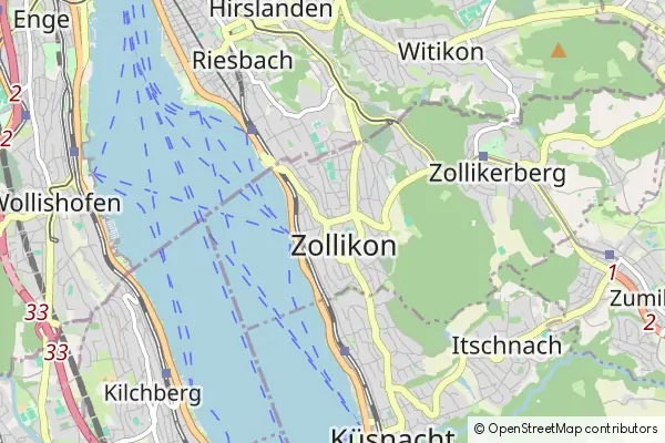 Mapa Zollikon