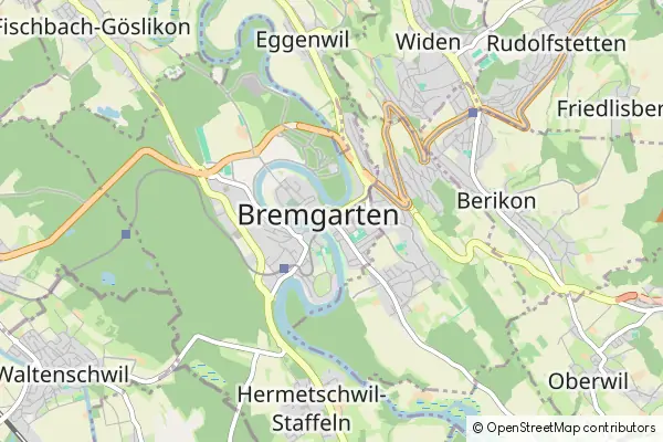 Mapa Bremgarten