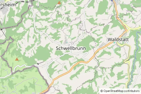 Mapa Schwellbrunn