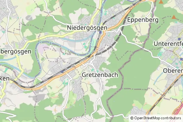 Mapa Gretzenbach