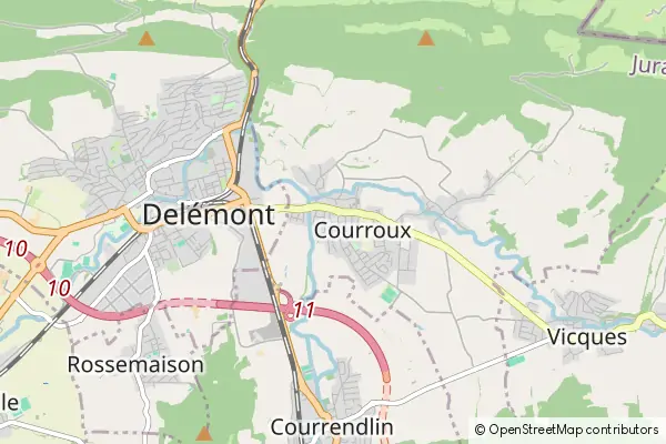 Mapa Courroux