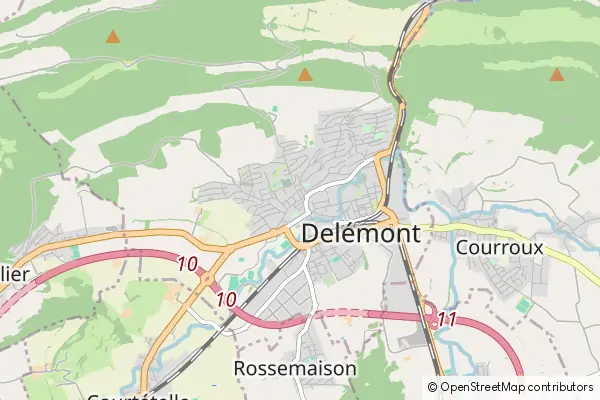 Mapa Delémont