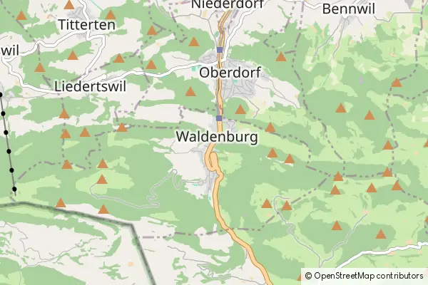 Mapa Waldenburg