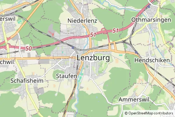 Mapa Lenzburg