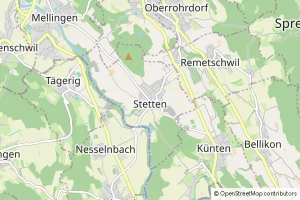 Mapa Stetten