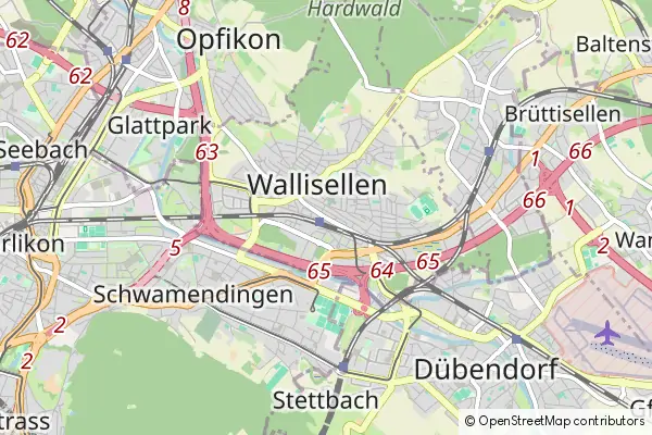 Mapa Wallisellen