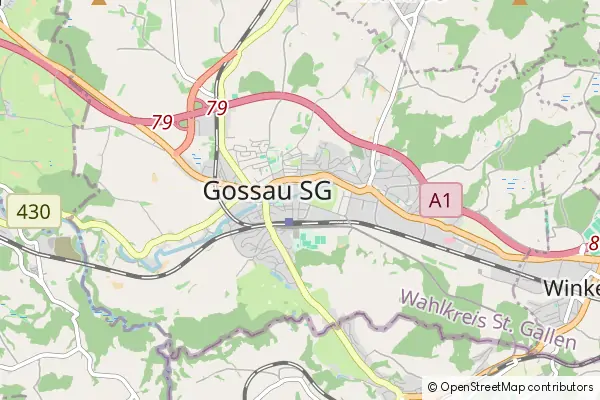 Mapa Gossau