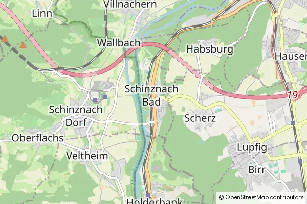 Mapa Schinznach Bad