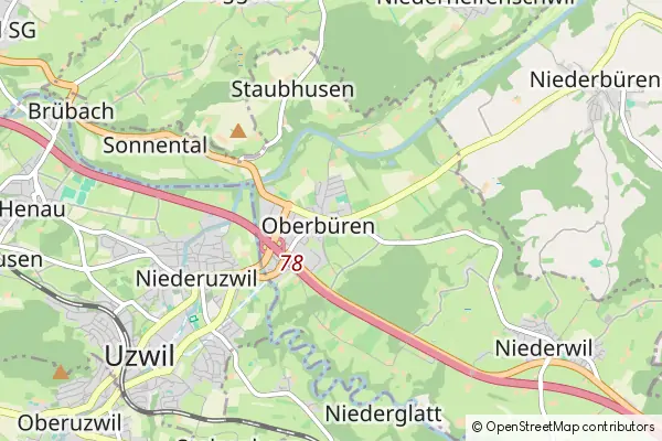 Mapa Oberbueren