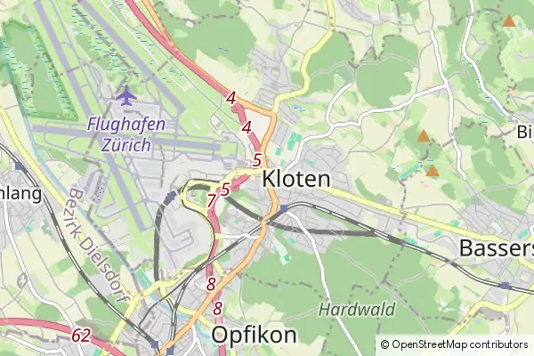 Mapa Kloten