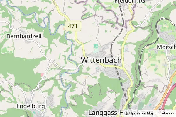 Mapa Wittenbach