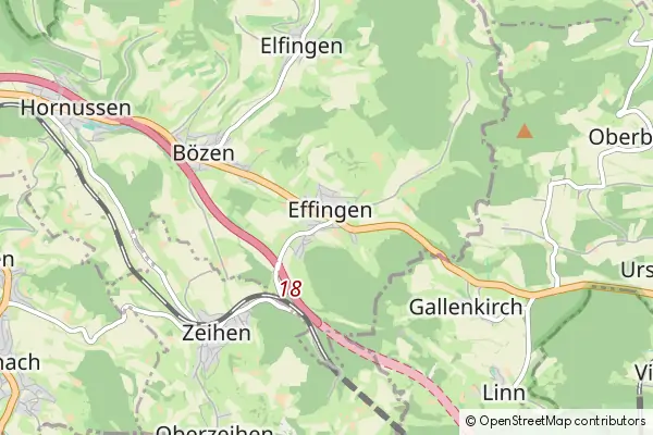 Mapa Effingen