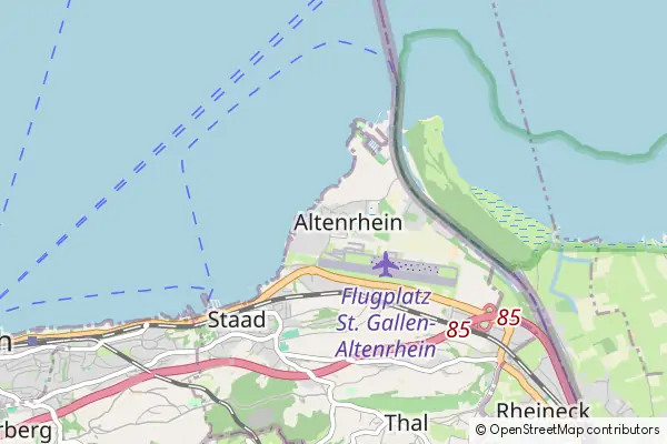 Mapa Altenrhein