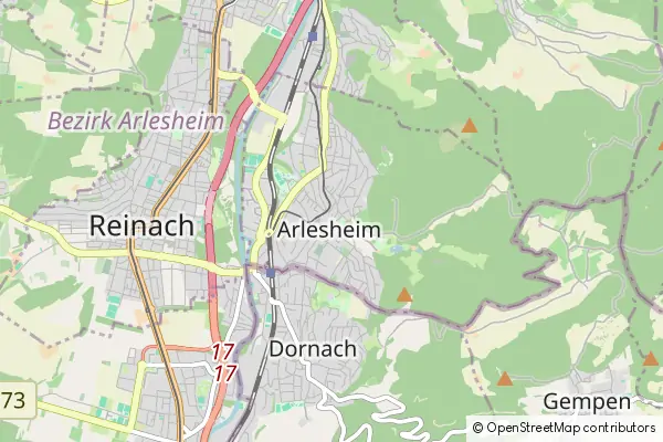 Mapa Arlesheim