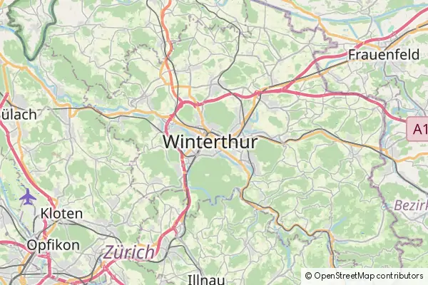 Mapa Winterthur