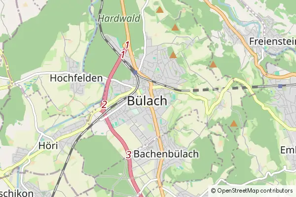 Mapa Buelach