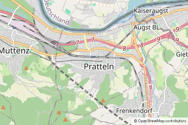 Mapa Pratteln