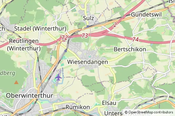 Mapa Wiesendangen