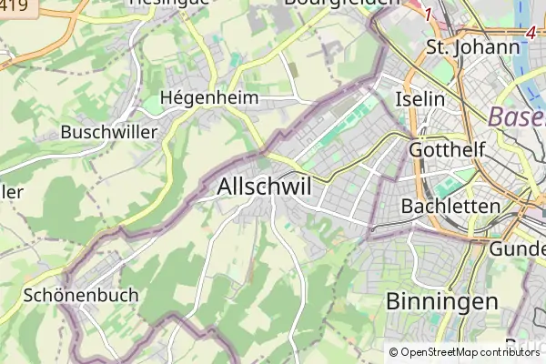 Mapa Allschwil