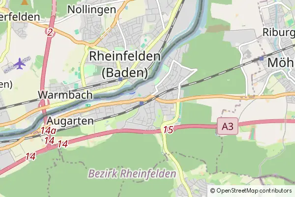 Mapa Rheinfelden