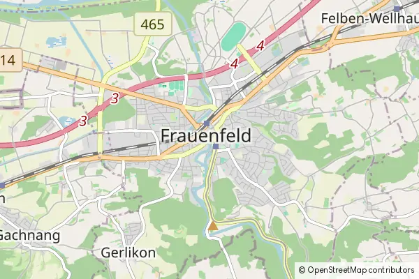 Mapa Frauenfeld