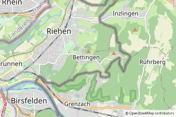 Mapa Bettingen