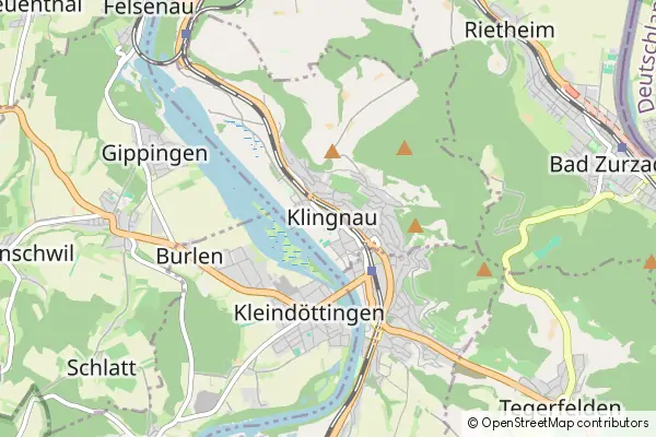 Mapa Klingnau