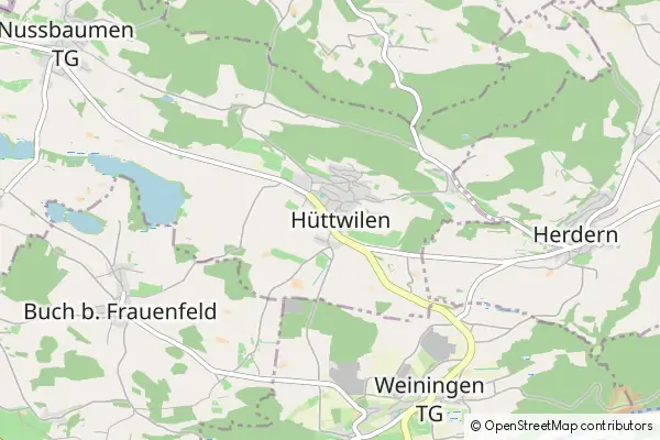 Mapa Hüttwilen