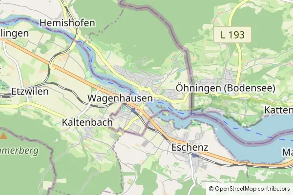 Mapa Stein am Rhein