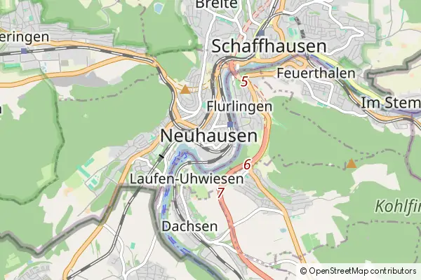 Mapa Neuhausen am Rheinfall