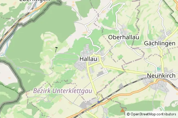 Mapa Hallau