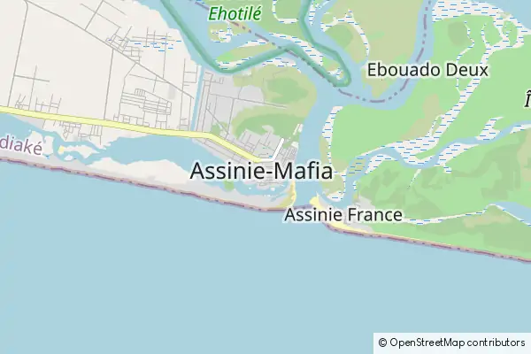 Mapa Assinie