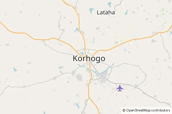 Mapa Korhogo