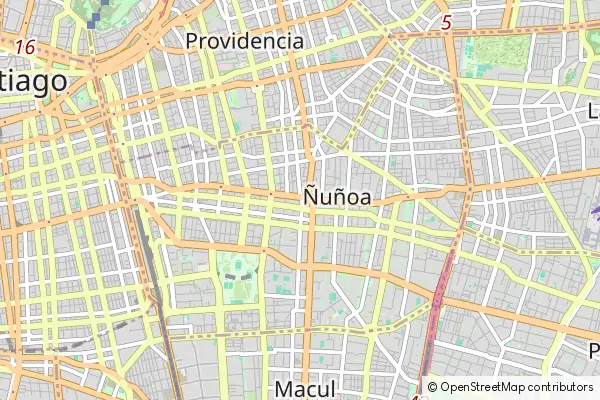 Mapa Ñuñoa